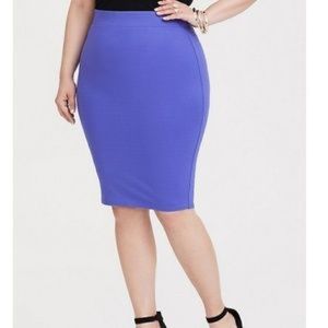 Lilac Blue Torrid Pencil Skirt